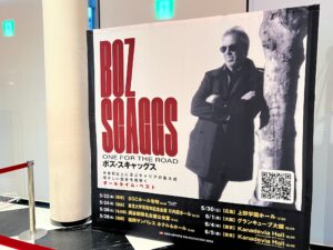 ボズ・スキャッグス来日公演2026「ONE FOR THE ROAD」Kanadevia Hall会場看板