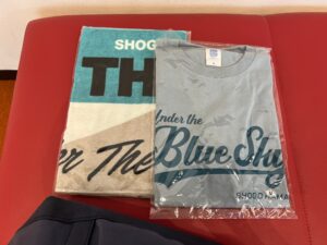 ライブの記念に会場で購入したグッズ