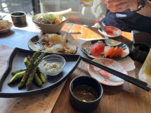 反省会でお店で頼んだ料理