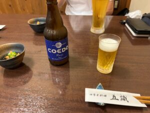 四季彩料理 五識で飲んだ川越のクラフトビールCOEDO