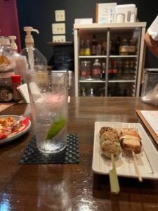 Casual Bar Y'sで注文した焼き鳥