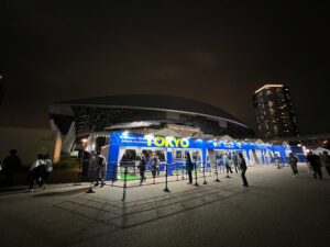 ジャパンオープン2026準決勝終了後の有明コロシアム